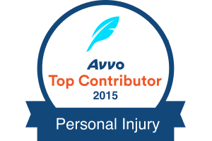 Avvo Top Contributor 2015 - Personal Injury